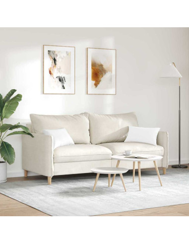 Cuscini da Divano 2 pcs Bianco 50 x 30 cm Tessuto