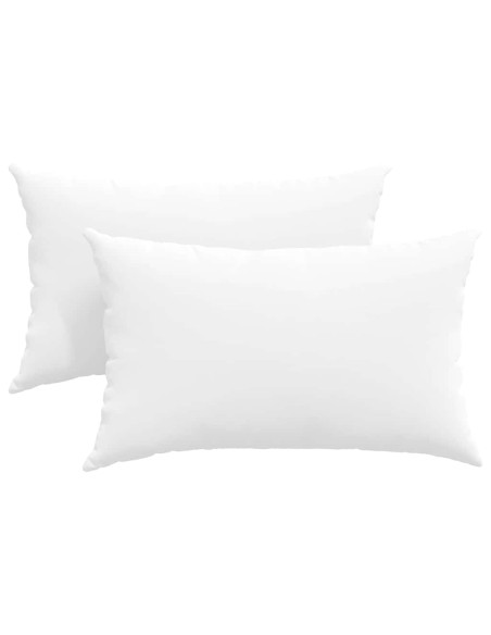 Cuscini da Divano 2 pcs Bianco 50 x 30 cm Tessuto