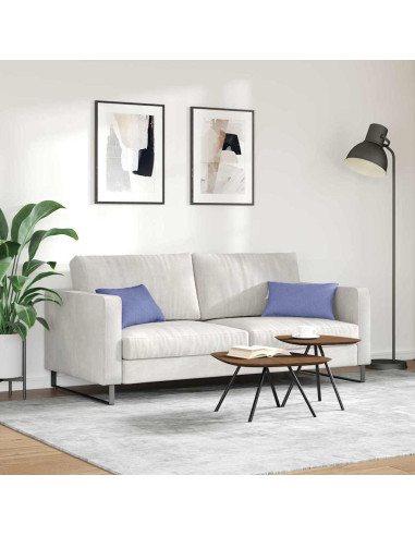 Cuscini da Divano 2 pcs Blu jeans 50 x 30 cm Tessuto