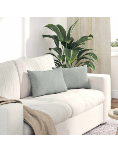 Cuscini da Divano 2 pcs Grigio chiaro 50 x 30 cm