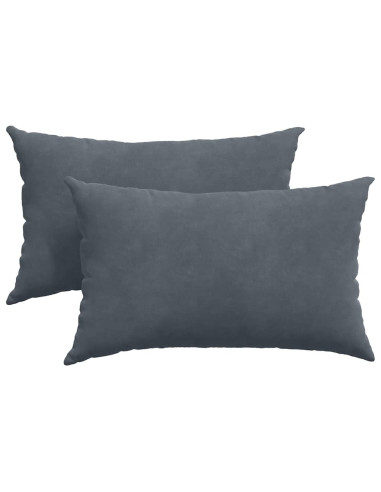 Cuscini da Divano 2 pcs Grigio scuro 50 x 30 cm
