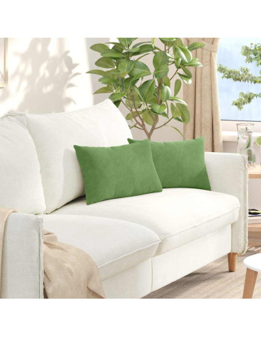 Cuscini da Divano 2 pcs Verde chiaro 50 x 30 cm