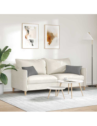 Cuscini da Divano 2 pcs Grigio scuro 50 x 30 cm Tessuto