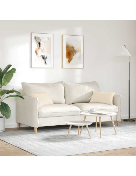 Cuscini da Divano 2 pcs Beige 50 x 30 cm Tessuto