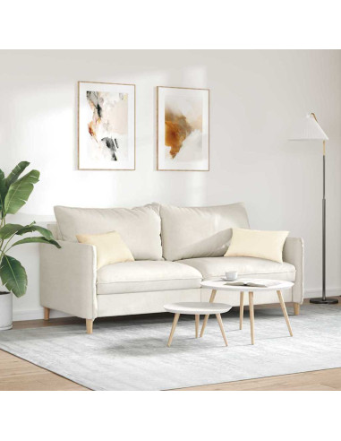 Cuscini da Divano 2 pcs Crema 50 x 30 cm Tessuto in Cords