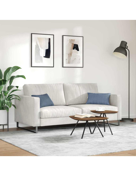 Cuscini da Divano 2 pcs Blu 50 x 30 cm Tessuto in Cords