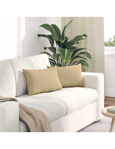 Cuscini da Divano 2 pcs Grigio Verde 50 x 30 cm