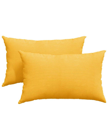 Cuscini da Divano 2 pcs Giallo Chiaro 50 x 30 cm