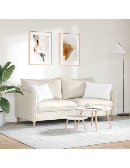 Cuscini da Divano 2 pcs Bianco 60 x 40 cm Tessuto