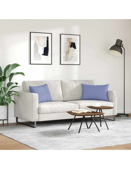Cuscini da Divano 2 pcs Blu 60 x 40 cm Tessuto