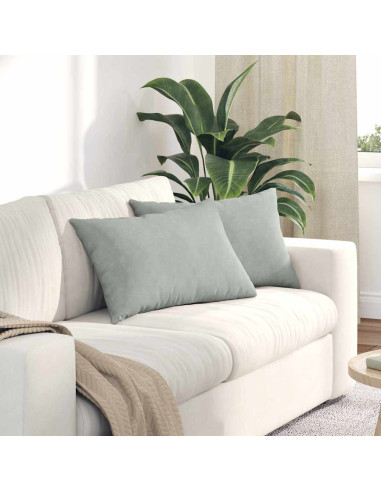 Cuscini da Divano 2 pcs Grigio chiaro 60 x 40 cm