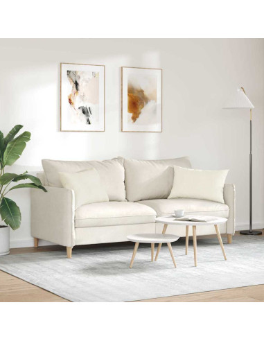 Cuscini da Divano 2 pcs Crema 60 x 40 cm Tessuto in Cords