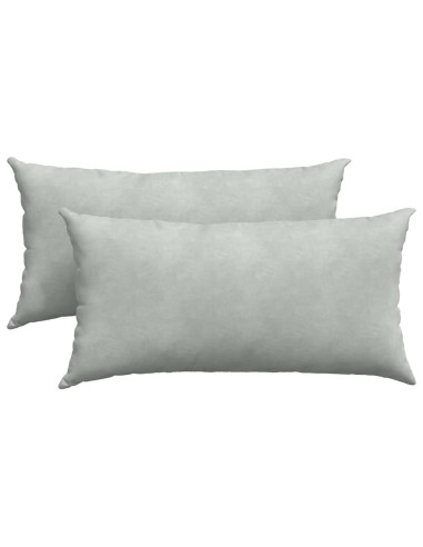 Cuscini da Divano 2 pcs Grigio chiaro 80 x 40 cm