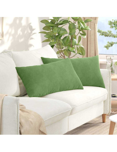 Cuscini da Divano 2 pcs Verde chiaro 80 x 40 cm