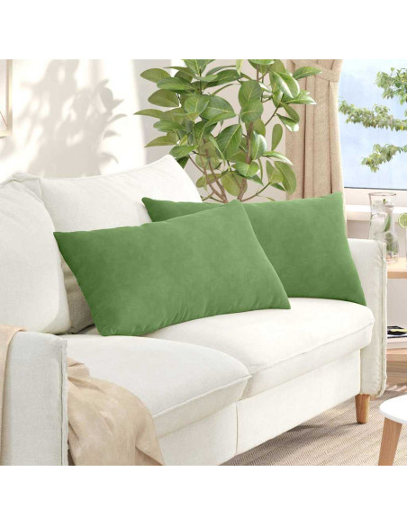 Cuscini da Divano 2 pcs Verde chiaro 80 x 40 cm