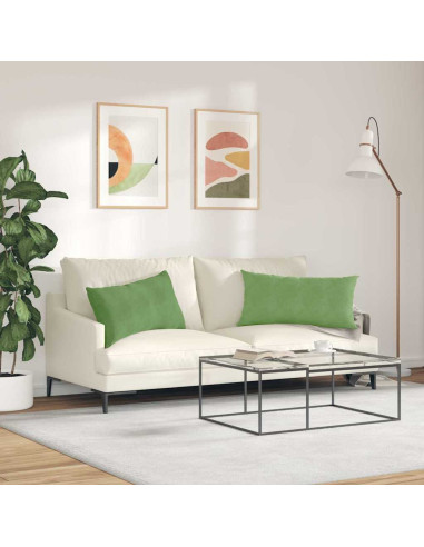 Cuscini da Divano 2 pcs Verde chiaro 80 x 40 cm