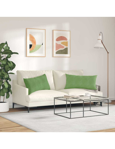 Cuscini da Divano 2 pcs Verde chiaro 80 x 40 cm