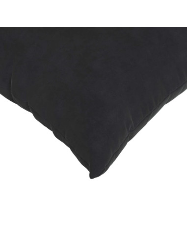Cuscini da Divano 2 pcs Nero 80 x 40 cm Tessuto in Cords