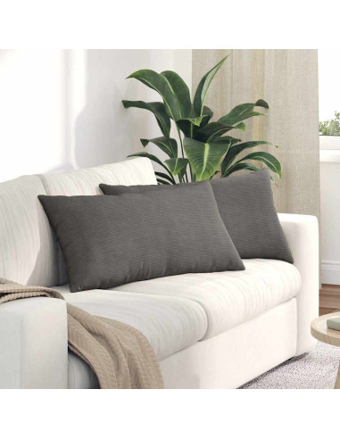 Cuscini da Divano 2 pcs Grigio chiaro 80 x 40 cm