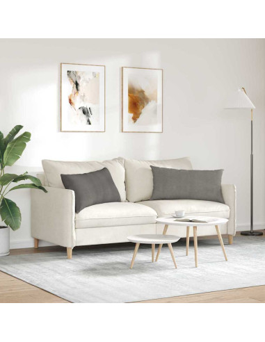 Cuscini da Divano 2 pcs Grigio chiaro 80 x 40 cm