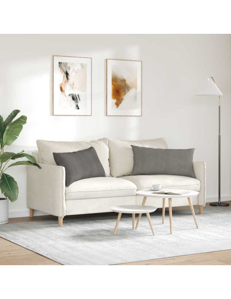 Cuscini da Divano 2 pcs Grigio chiaro 80 x 40 cm