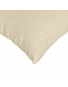 Cuscini da Divano 2 pcs Crema 70 x 50 cm Tessuto 2