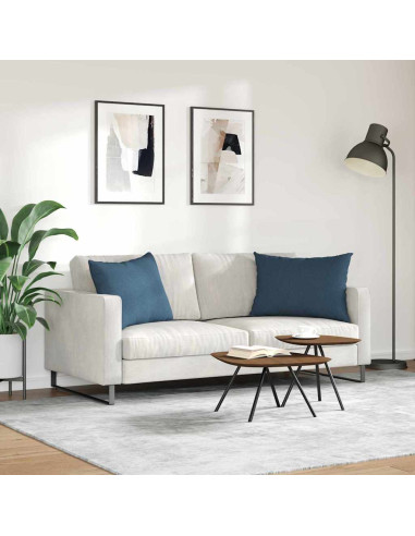 Cuscini da Divano 2 pcs Blu 70 x 50 cm Tessuto