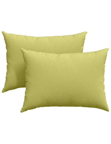 Cuscini da Divano 2 pcs Verde chiaro 70 x 50 cm Tessuto