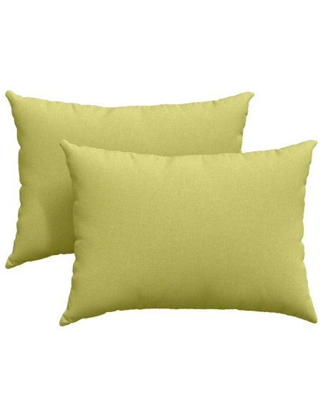 Cuscini da Divano 2 pcs Verde chiaro 70 x 50 cm Tessuto