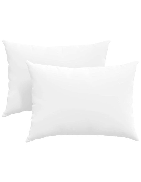 Cuscini da Divano 2 pcs Bianco 70 x 50 cm Tessuto