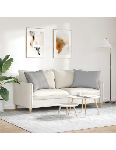 Cuscini da Divano 2 pcs Grigio 70 x 50 cm Tessuto