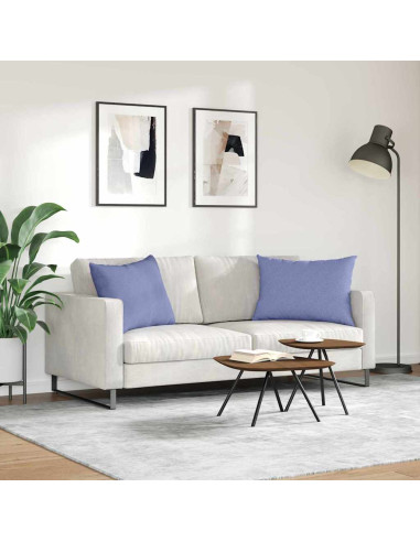 Cuscini da Divano 2 pcs Blu 70 x 50 cm Tessuto