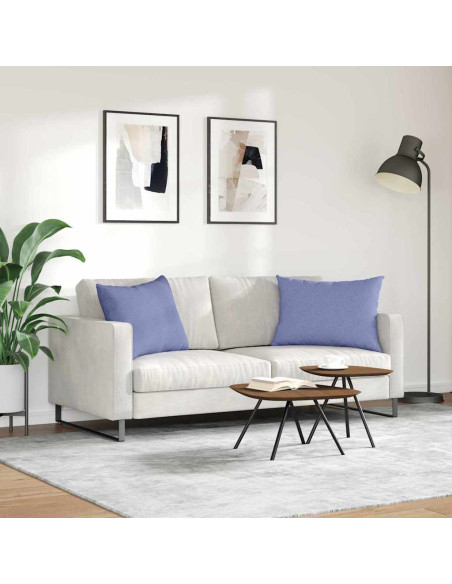 Cuscini da Divano 2 pcs Blu 70 x 50 cm Tessuto