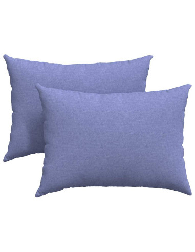 Cuscini da Divano 2 pcs Blu 70 x 50 cm Tessuto