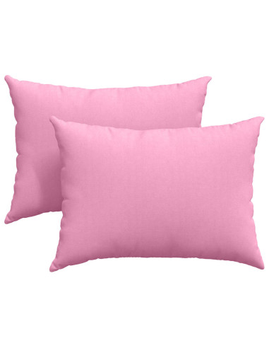 Cuscini da Divano 2 pcs Rosa 70 x 50 cm Tessuto