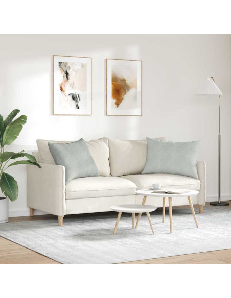 Cuscini da Divano 2 pcs Grigio chiaro 70 x 50 cm