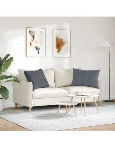 Cuscini da Divano 2 pcs Grigio scuro 70 x 50 cm