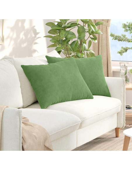 Cuscini da Divano 2 pcs Verde chiaro 70 x 50 cm