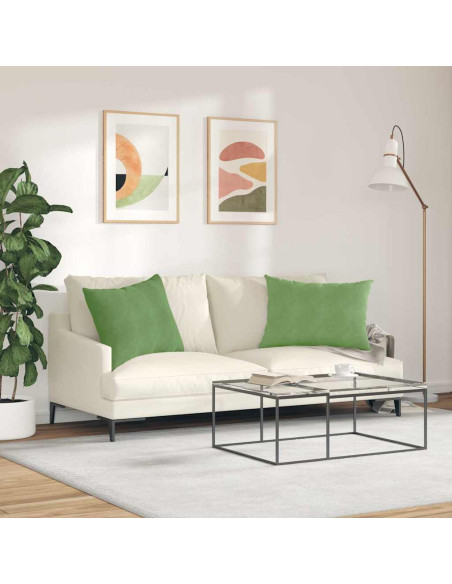 Cuscini da Divano 2 pcs Verde chiaro 70 x 50 cm