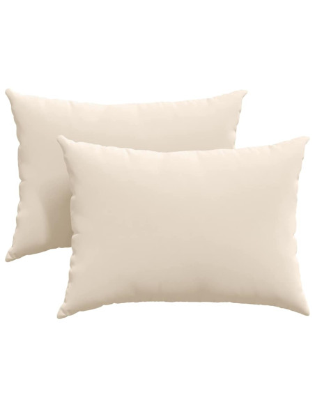 Cuscini da Divano 2 pcs Beige 70 x 50 cm Tessuto