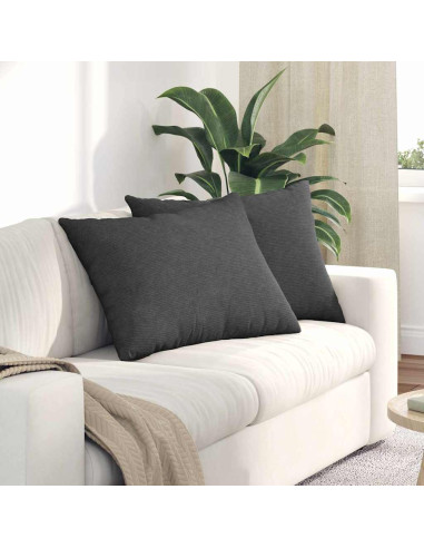 Cuscini da Divano 2 pcs Grigio scuro 70 x 50 cm