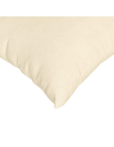 Cuscini da Divano 2 pcs Crema 70 x 50 cm Tessuto in Cords
