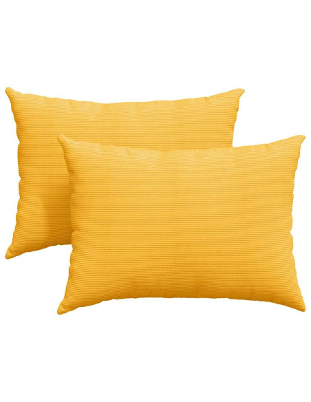 Cuscini da Divano 2 pcs Giallo Chiaro 70 x 50 cm