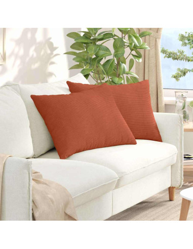 Cuscini da Divano 2 pcs Rosso Arancio 70 x 50 cm