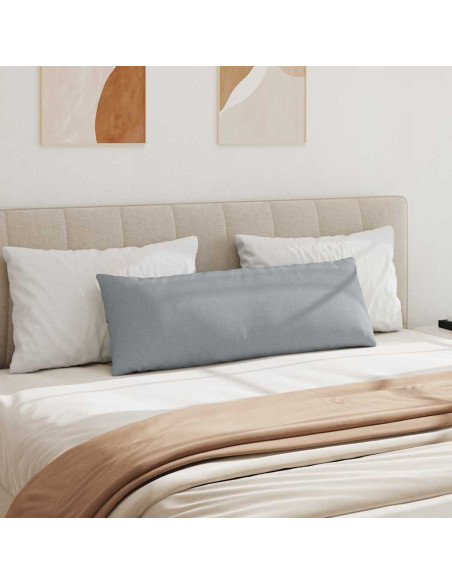 Cuscini da Divano 2 pcs Grigio chiaro 120 x 40 cm Tessuto