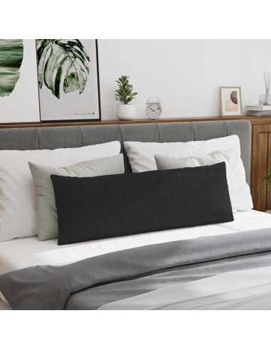 Cuscini da Divano 2 pcs Nero 120 x 40 cm Tessuto