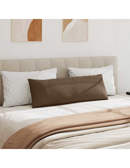 Cuscini da Divano 2 pcs Marrone 120 x 40 cm Tessuto