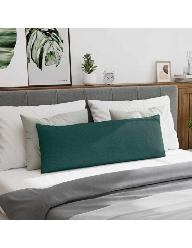 Cuscini da Divano 2 pcs Verde Scuro 120 x 40 cm Tessuto
