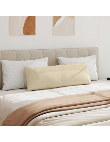 Cuscini da Divano 2 pcs Crema 120 x 40 cm Tessuto