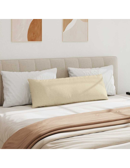 Cuscini da Divano 2 pcs Crema 120 x 40 cm Tessuto